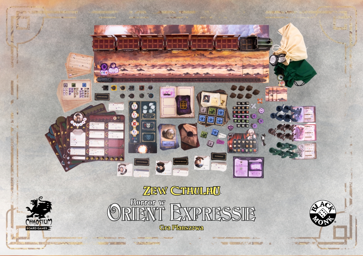 Wizualizacja zawartości pudełka z grą